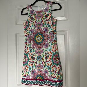 London Times Multicolor Patterned Mini Dress